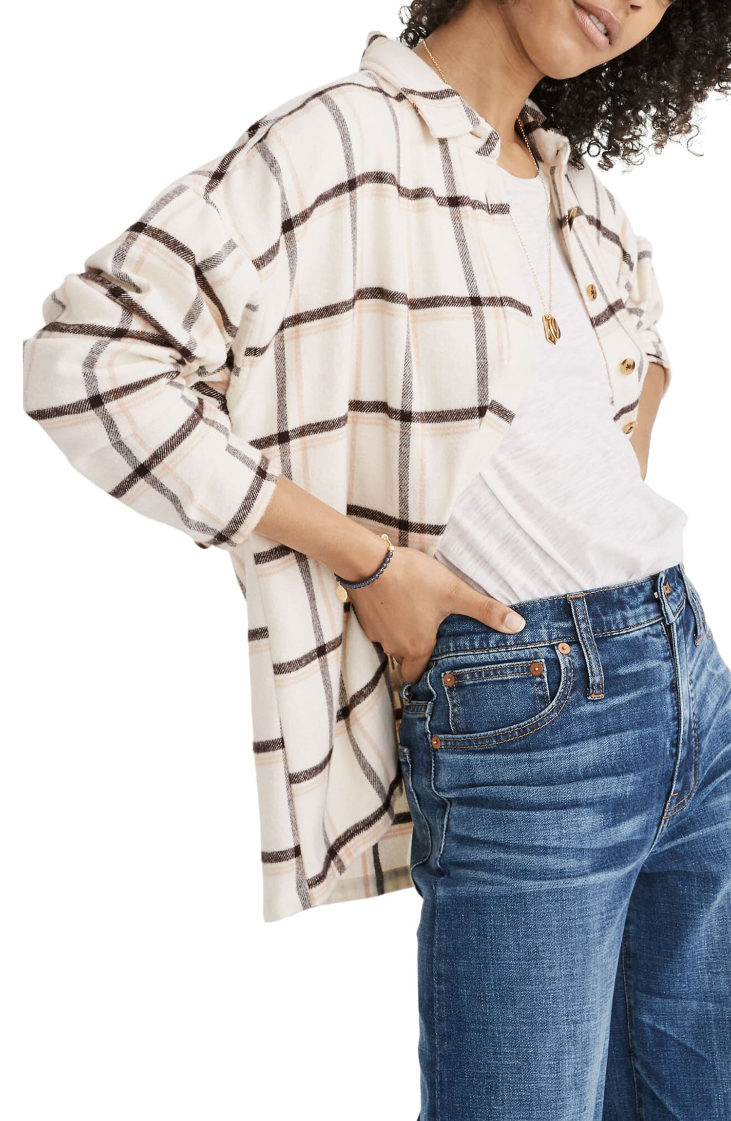 sweater with flannel underneath