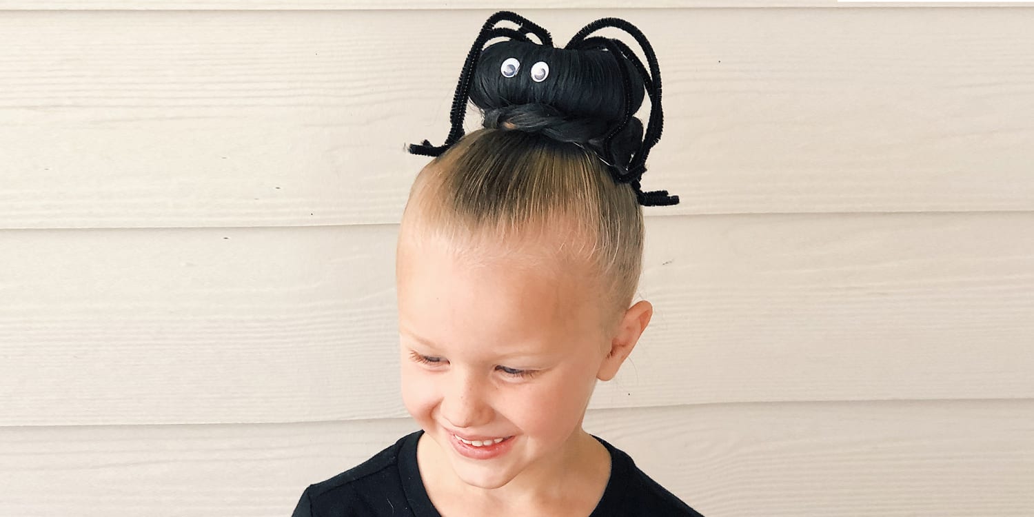 This last-minute Halloween hair idea is perfect for kids (and busy parents)