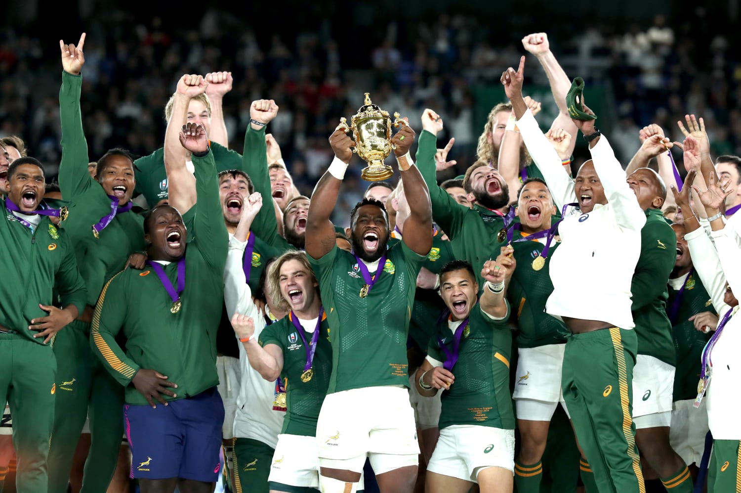 Photos: Nelson Mandela and South Africa's 1995 Rugby World Cup Win