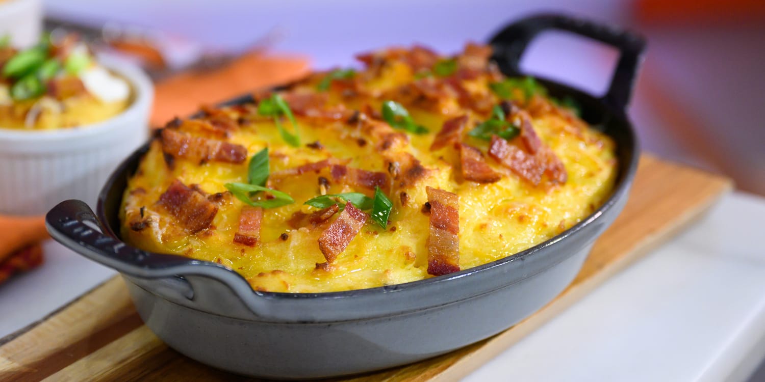 Sunny Anderson's Twice Baked Potato Au Gratin Recipe