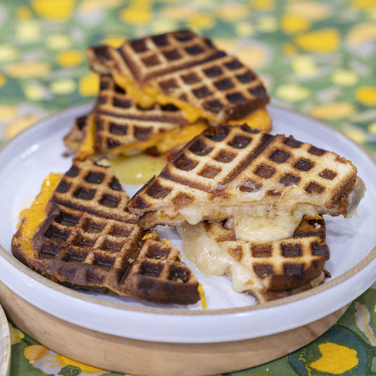 Best Waffle Iron Grilled Cheese Recipe - How To Make Waffle Iron