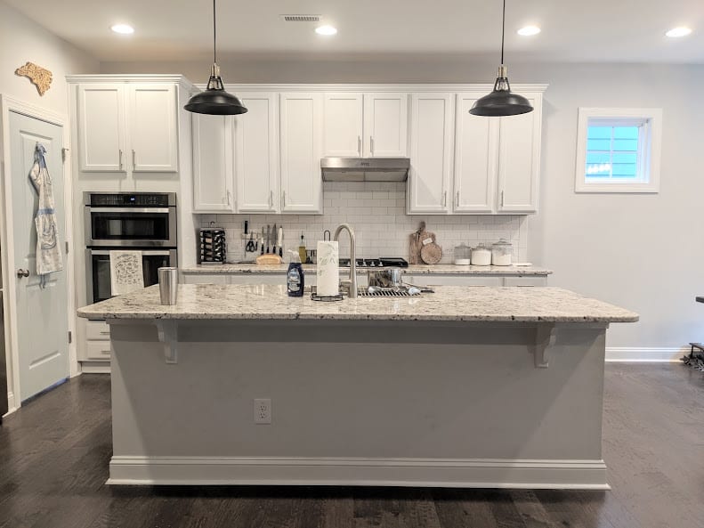 simple kitchen with island