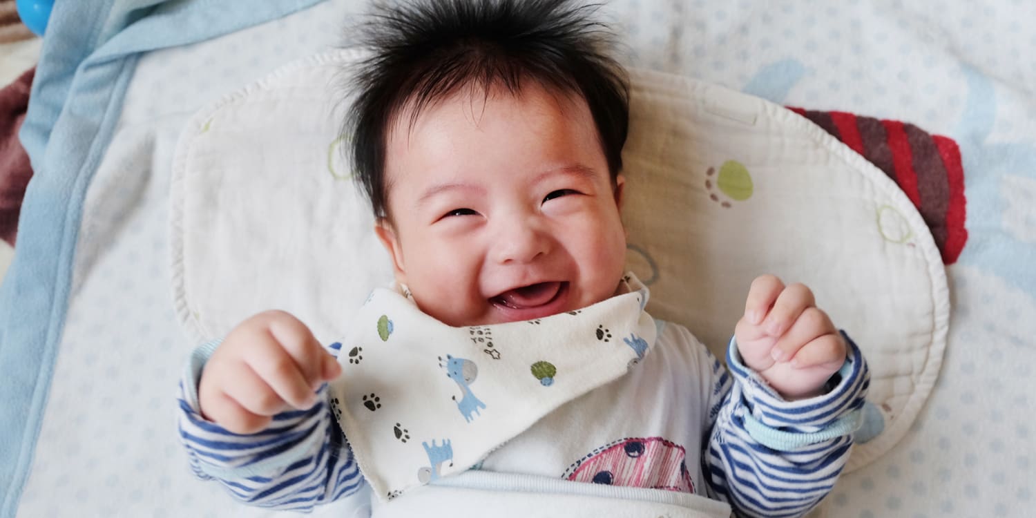 When do babies start laughing?