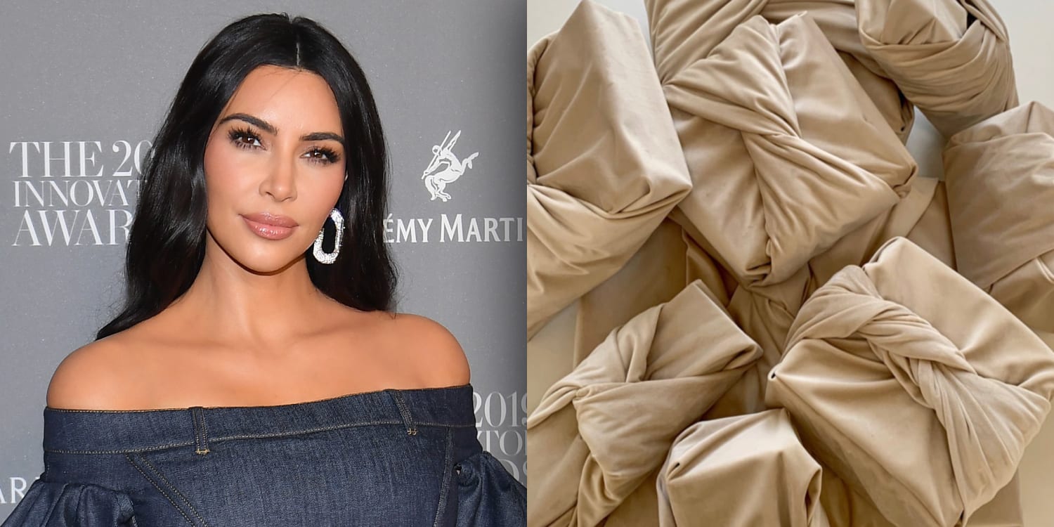 Kim Kardashian West shows off her unique Christmas wrapping