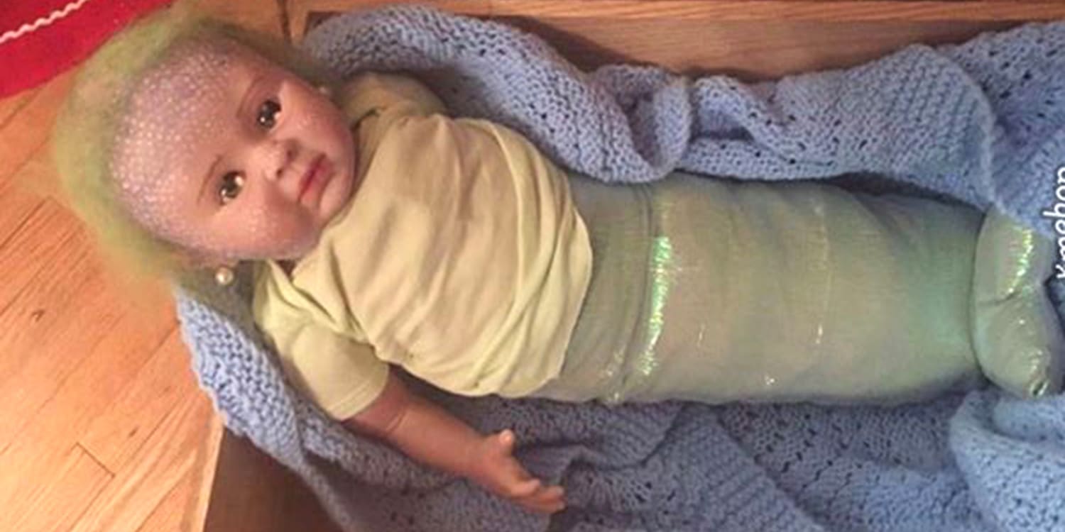 Mom orders mermaid baby doll filled 