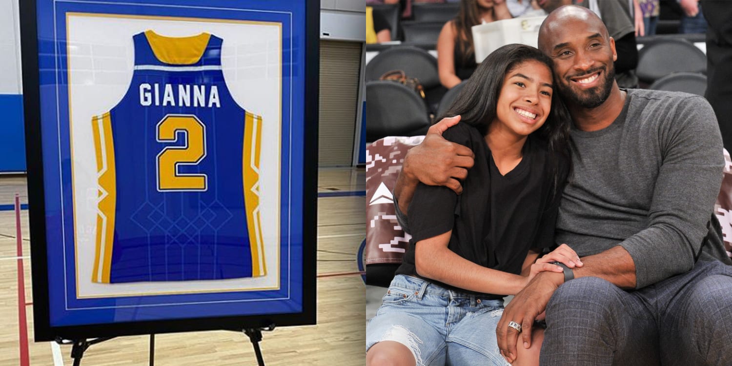 Kobe Bryant's Daughter Gianna Has Her Jersey Retired At School - All Lakers