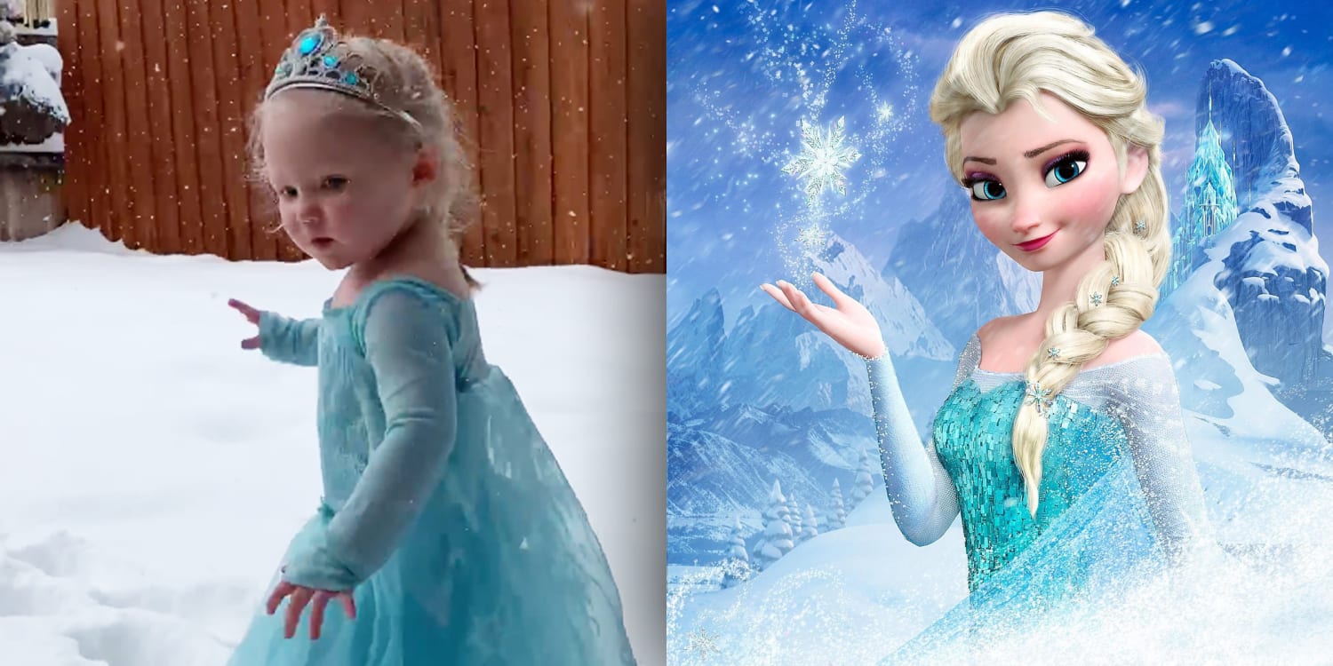 Dispuesto Arne es bonito Watch 2-year-old 'Frozen' fan celebrate rare snowfall with 'Let It Go'