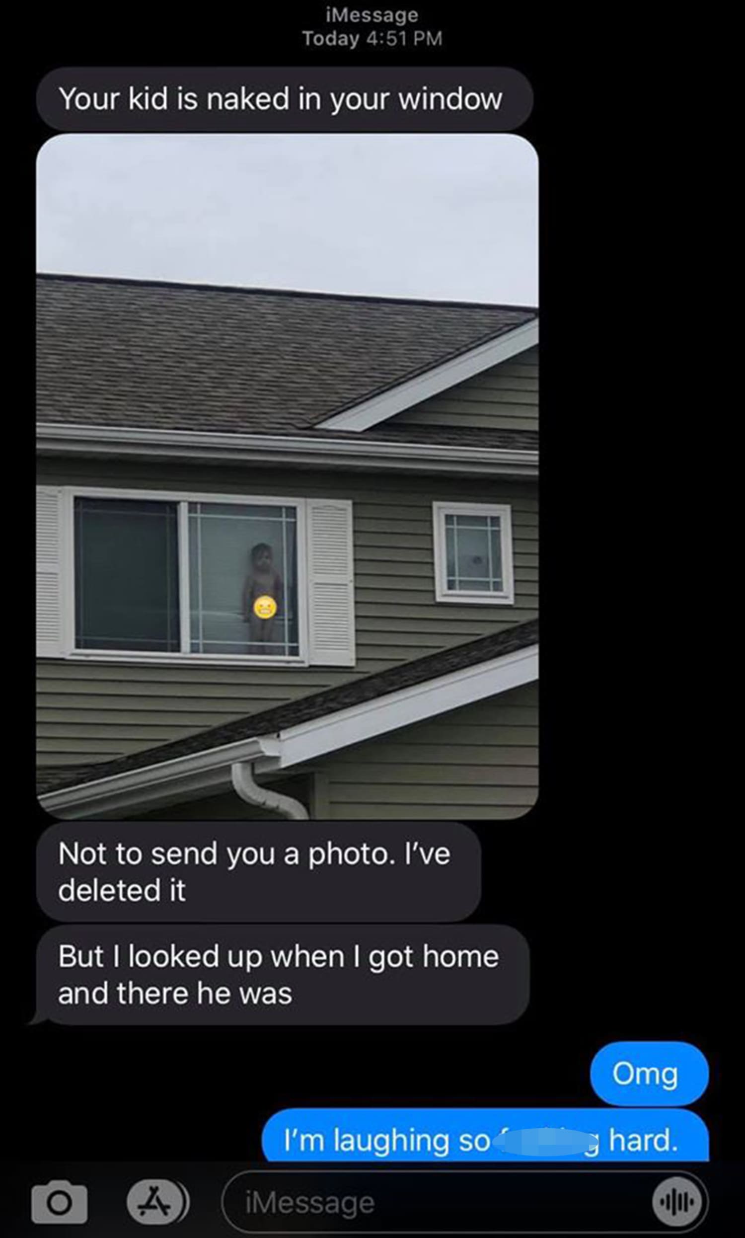 Your kid is naked in your window': Story behind funny viral photo