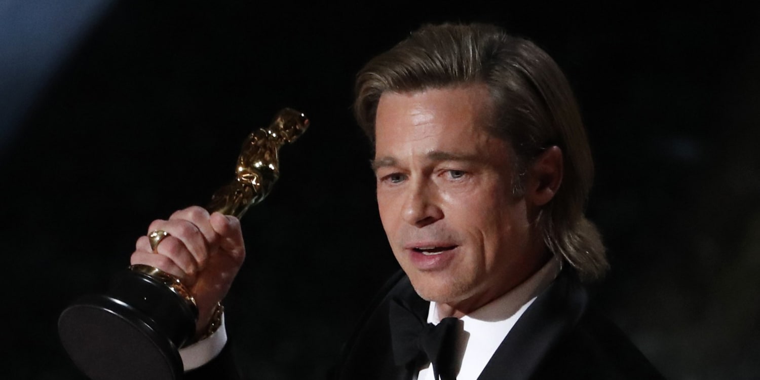 Photos from Every Photo of Brad Pitt at the 2020 Oscars You Need