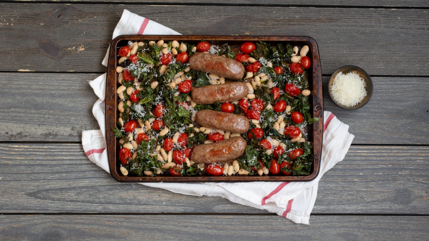 One-Pan Italian Sausage Meal-Prep Bowls