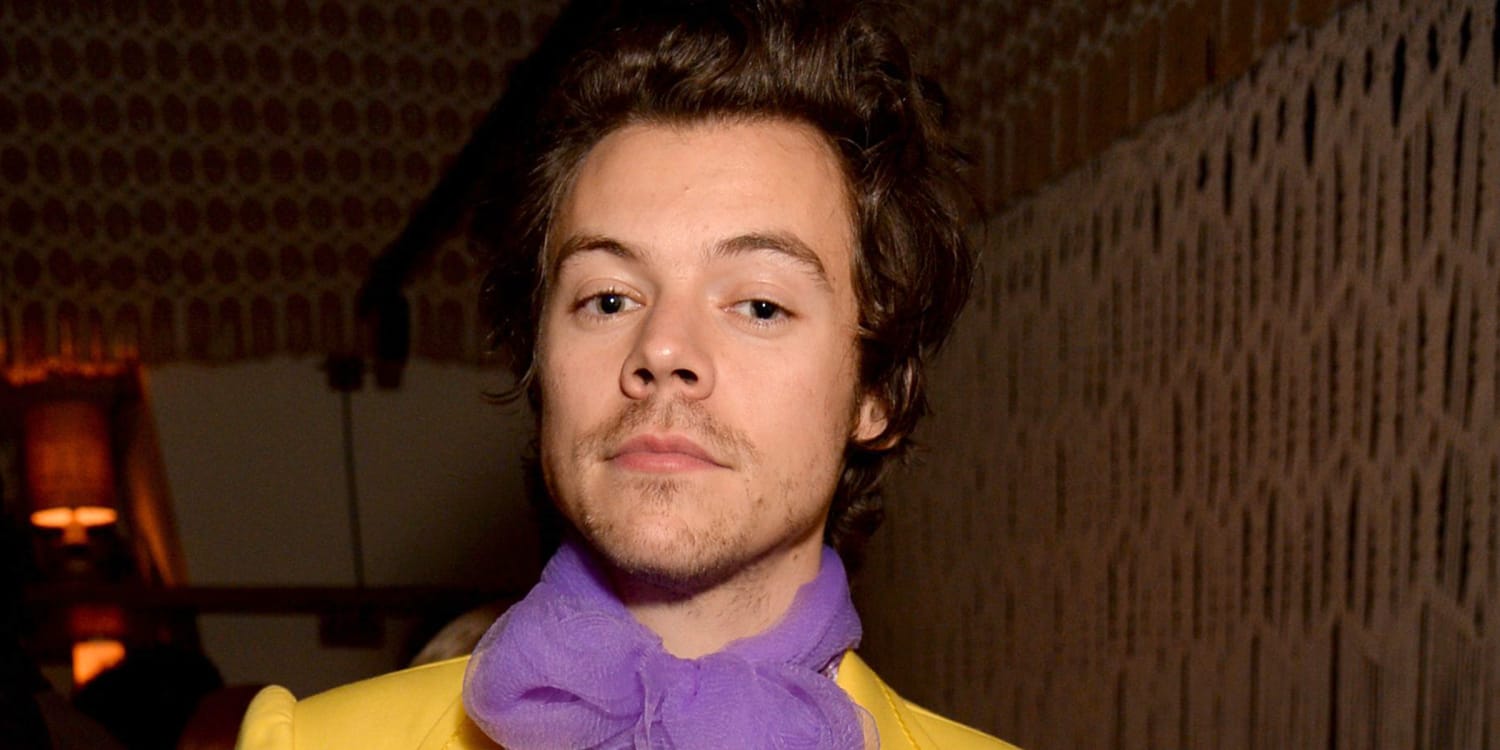 harry styles purple dressing gown Harry Styles Has Always Broken The mould in terms of fashion