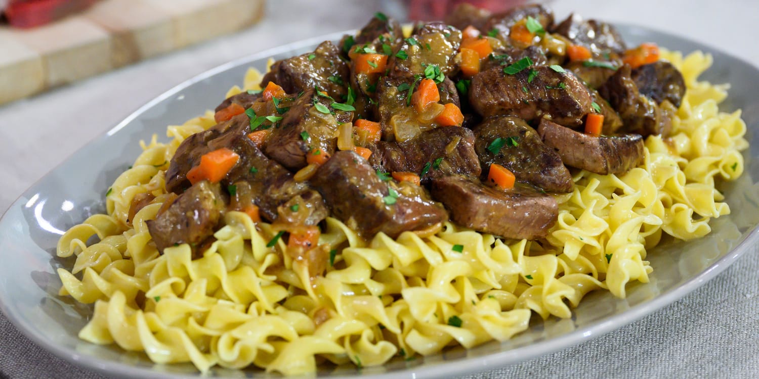 Beef Tips with Noodles Recipe