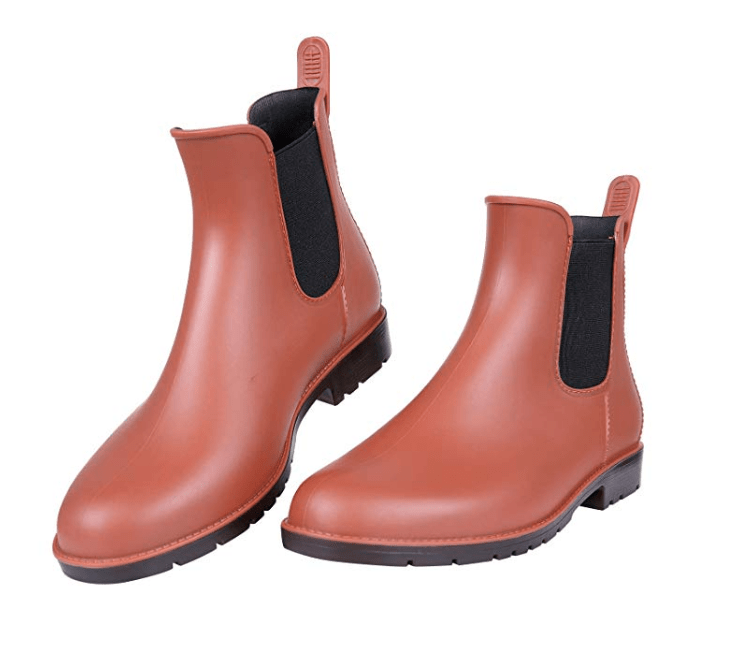 These Chelsea rain boots on Amazon are fashion blogger approved