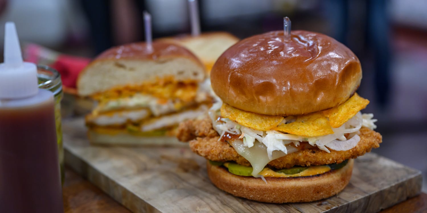 Guy Fieri S Fully Loaded Barbecue Fried Chicken Sandwich Recipe