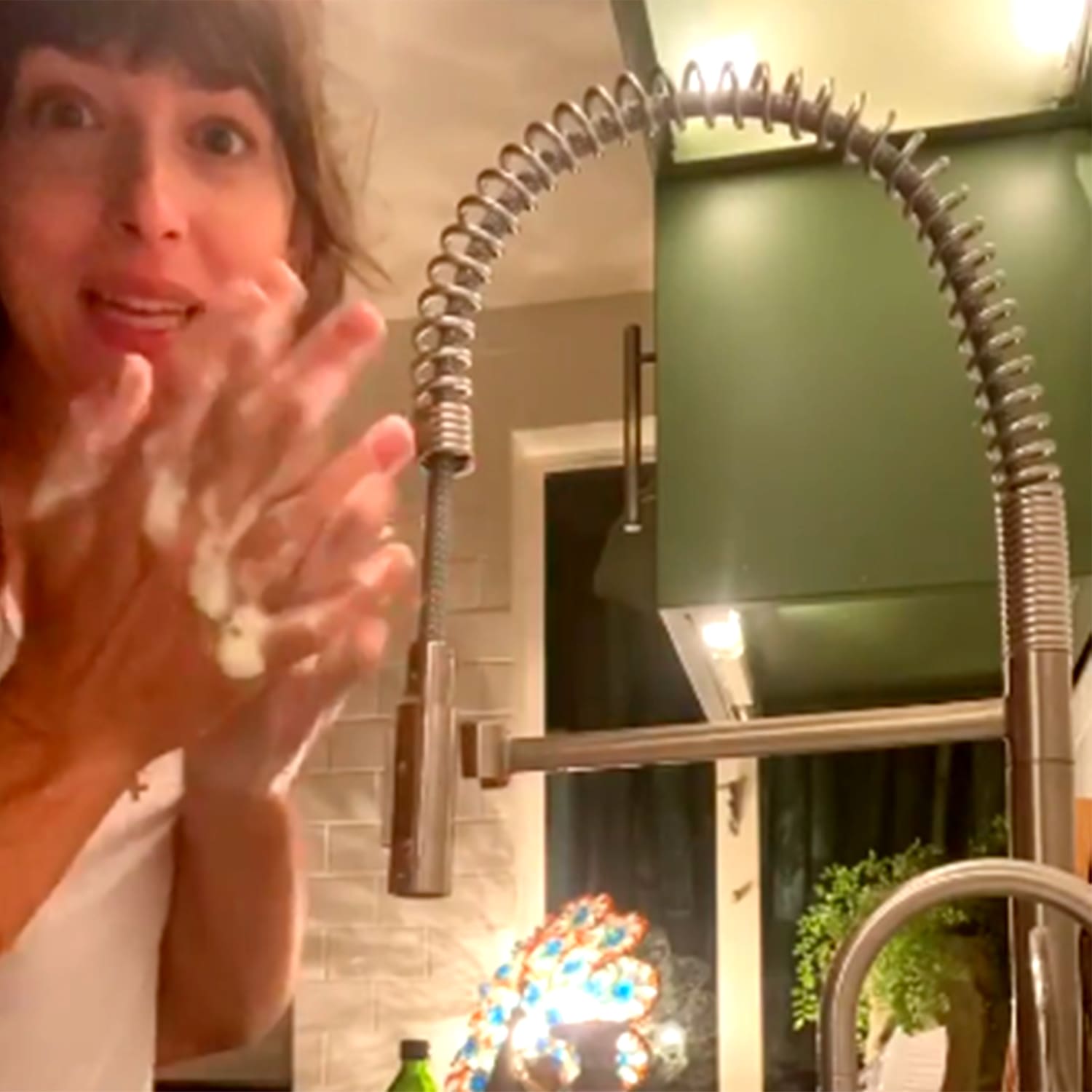 Dakota Johnson, Chris Martin team up on hilarious hand-washing video