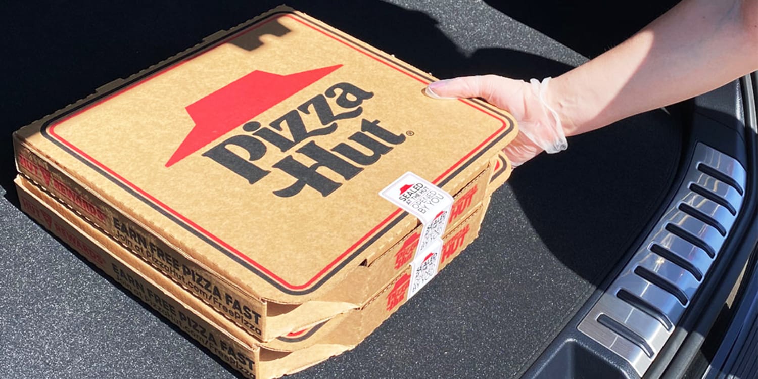 pizza hut pizza box
