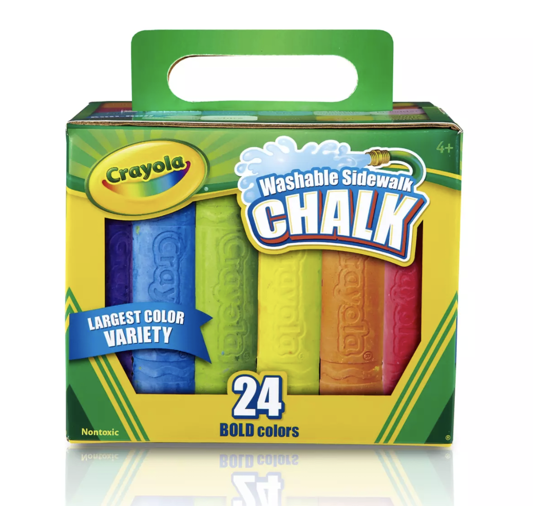 Outdoor Chalk for Kids and Toddlers Set of 10 Chalks and 5 Colors Sidewalk Chalk Sets for Kids Everything Your Kids Need to Chalk that Walk