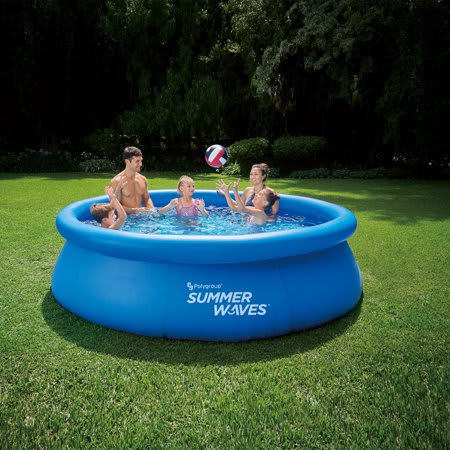 DOITOOL 1PC Inflatable Kiddie Pool for Kids,Babies,Cute Exquisite Durable Versatile Swimming Pool for Outdoor Backyard Blue 