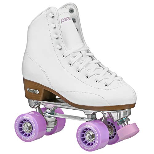 Roller Skates for Women Men High-top Roller Skates Four Wheels Roller Skates Shiny Roller Skates for Girls Boys with Shoes Bag 