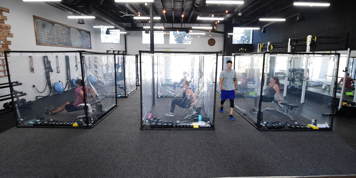 Gym Debuts Workout Pods Made From Shower Curtains As Chains Increase Sanitation Gym Debuts Workout Pods Made From Shower Curtains As Chains Increase Sanitation