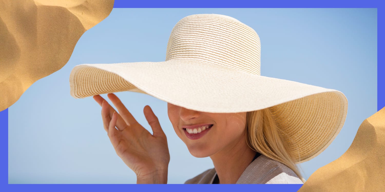 Women Summer Hat Beach Straw Hat Large Sun Hat Beach Anti-UV Sun Protection Foldable Straw Cap Cover Sun Hats 