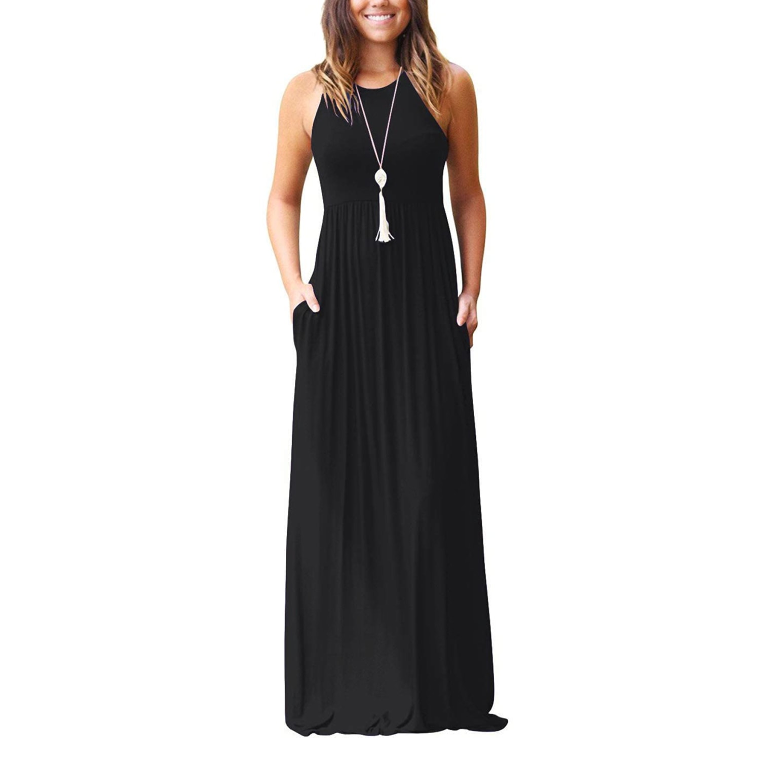 long black floor length dress