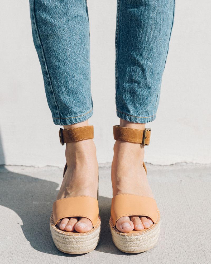 platform closed toe espadrilles