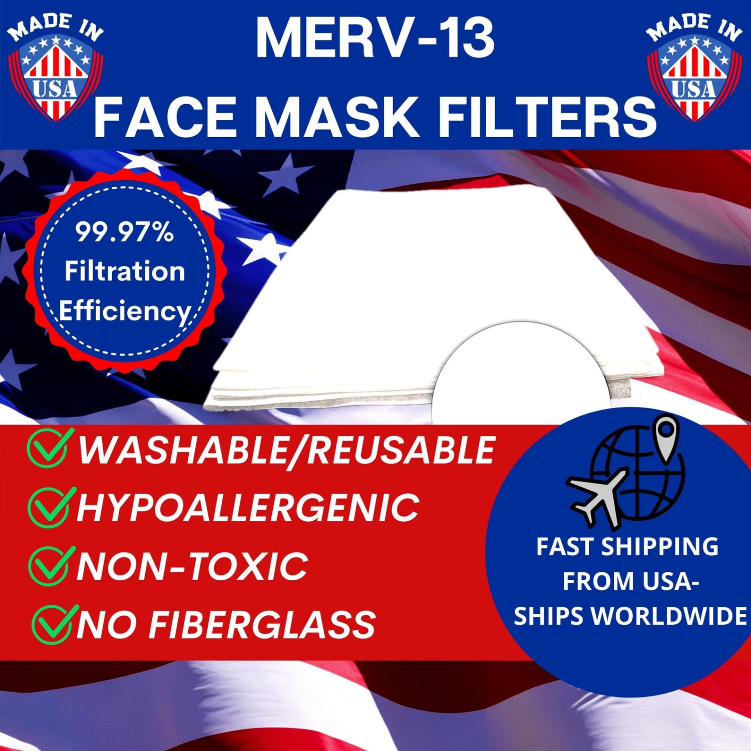 Fast Delivery goalBY 4PC PM 2.5 Filter Face Shield Replaceable Face Mouth Cover 