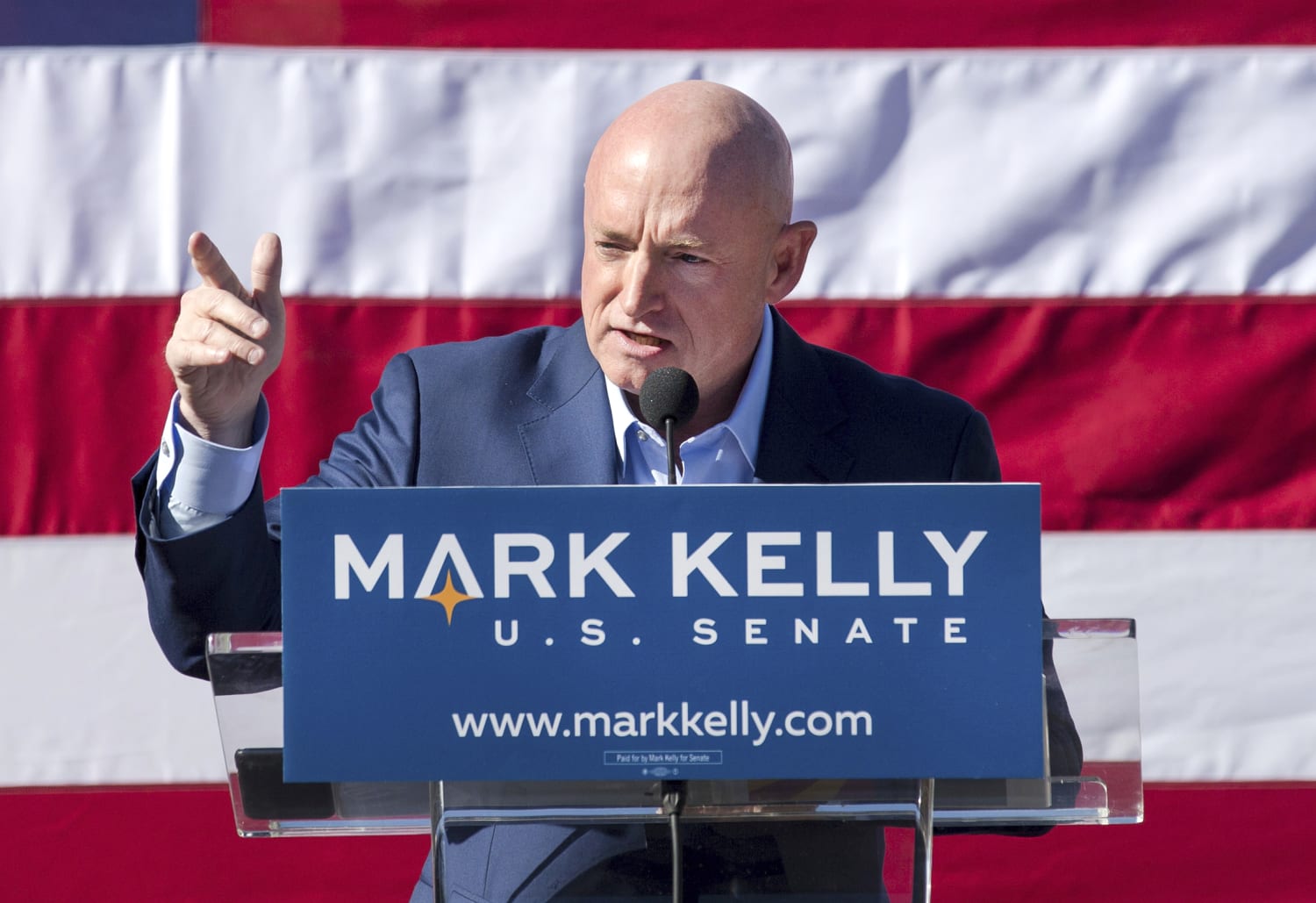 Lot of 4 2.25" Mark Kelly for US Senate Arizona 2022 Pinback Button Badge NASA