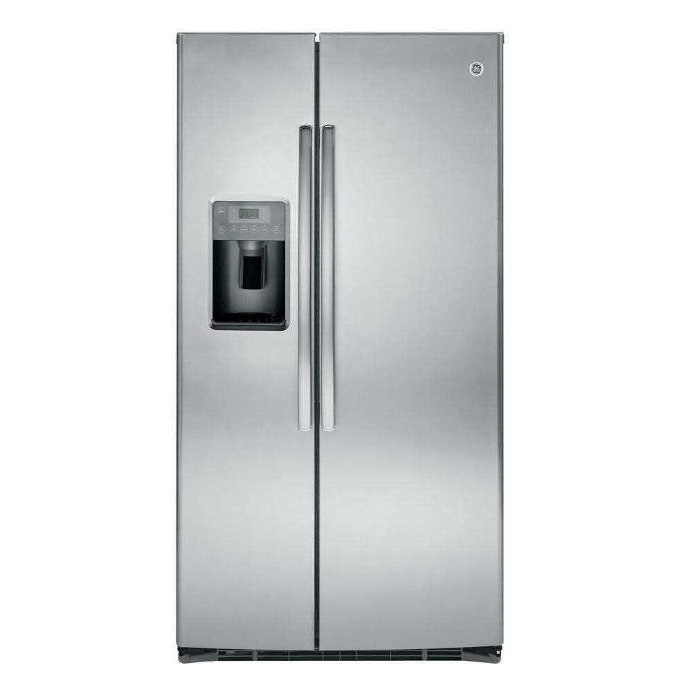 Black Side By Side Refrigerator Without Ice Maker : Frigidaire 25 5 Cu Stainless Steel Refrigerator Without Ice Maker