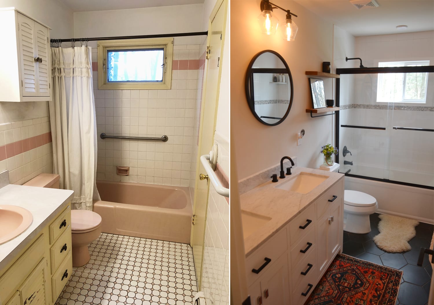 How To Diy A Bathroom Renovation During, 1960 Small Bathroom Remodel