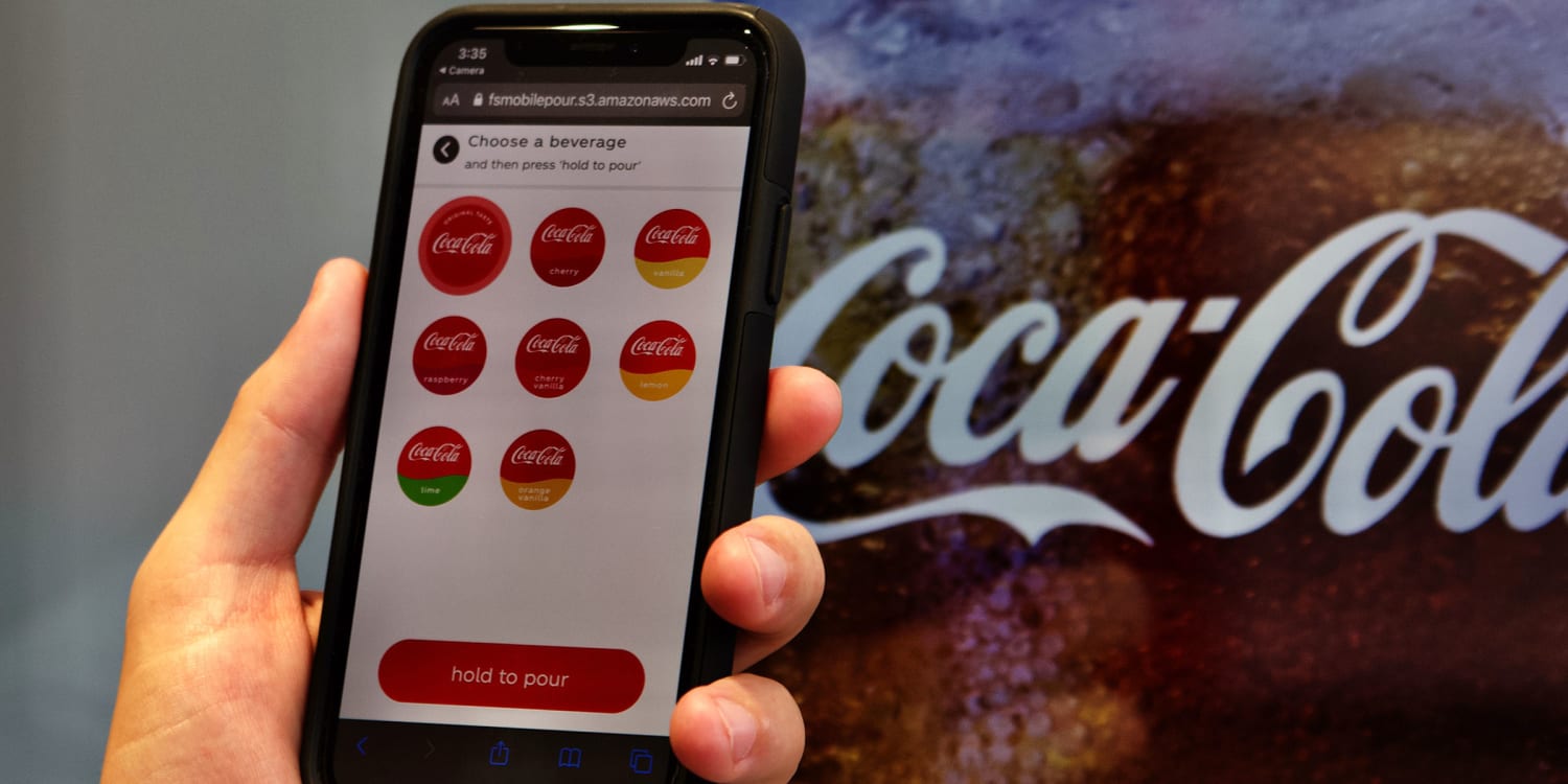 Coca-Cola unveils touch-free soda machines for the era of COVID-19