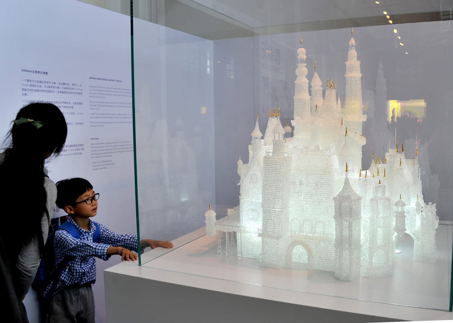 Kids break $64,000 glass castle at Shanghai Museum of Glass