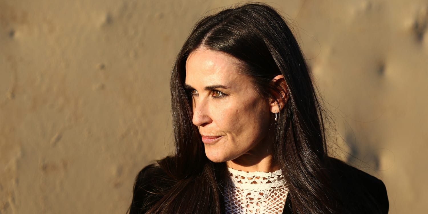 Demi Moore says she 'changed myself so many times' while married.