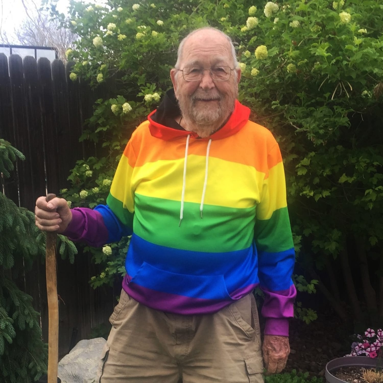 90-year-old grandfather Kenneth Felts comes out as image photo