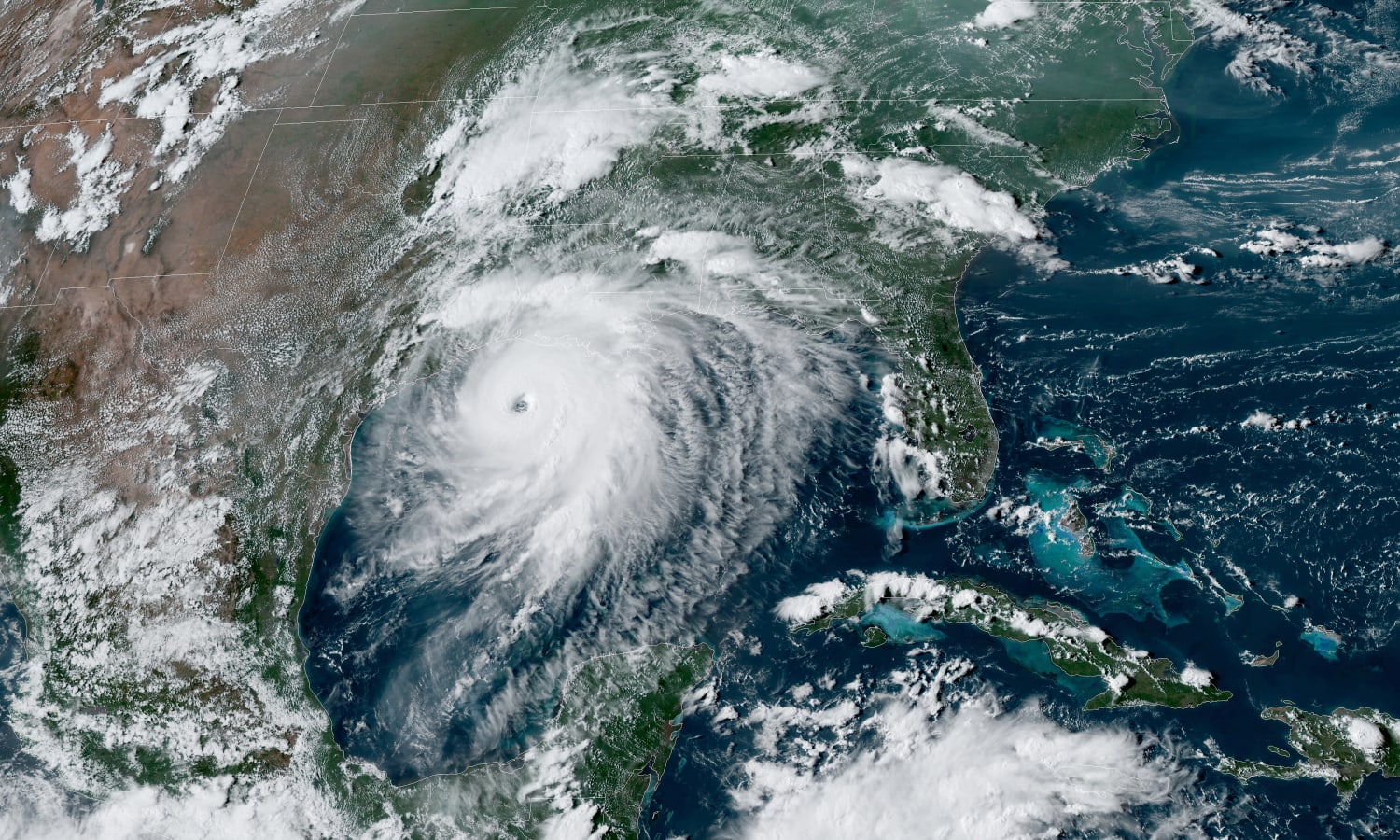 Map Hurricane Lauras potential storm surge