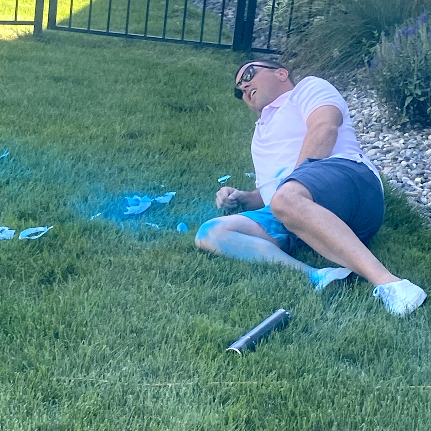 Massachusetts dad hit in crotch in gender reveal fail video