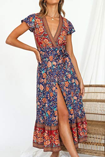 Why the Zesica Boho Floral Maxi Dress is perfect for fall