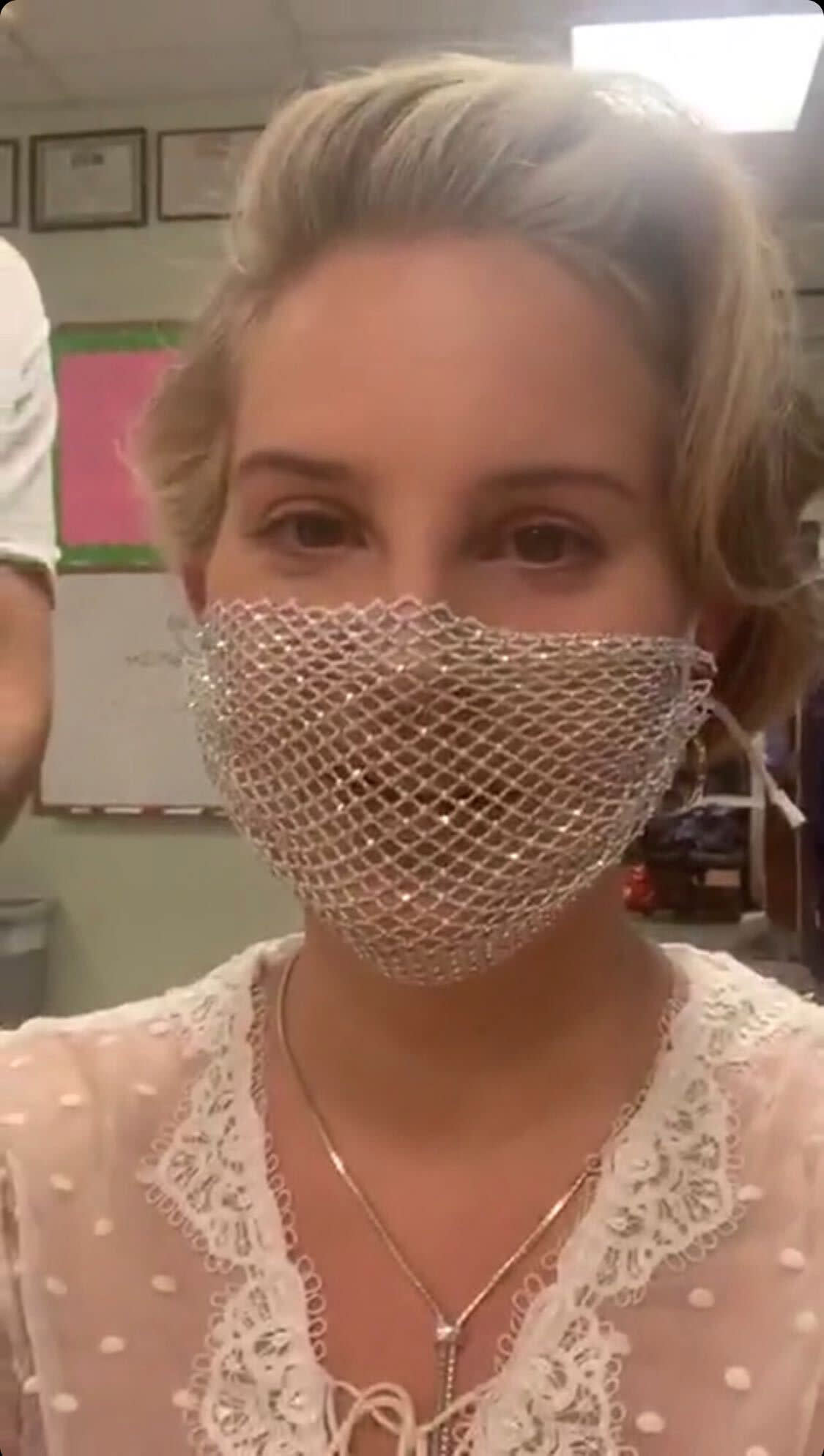 Lana Del Rey responds to backlash after wearing mesh face mask