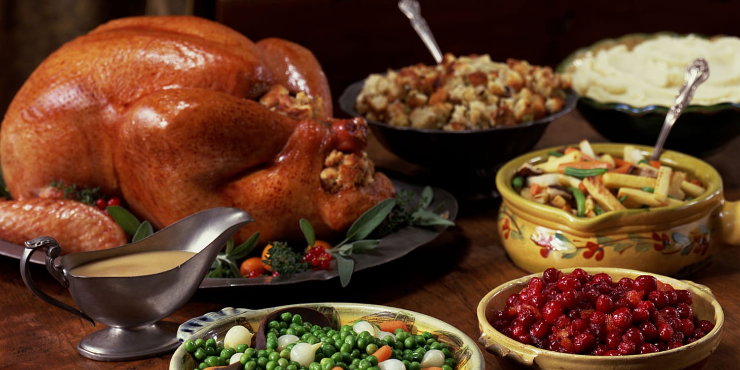 thanksgiving turkey dinner table