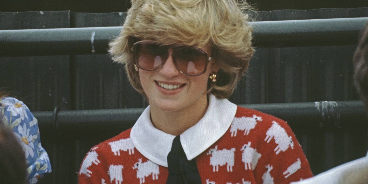 Princess Diana's black sheep sweater by Rowing Blazers brings back
