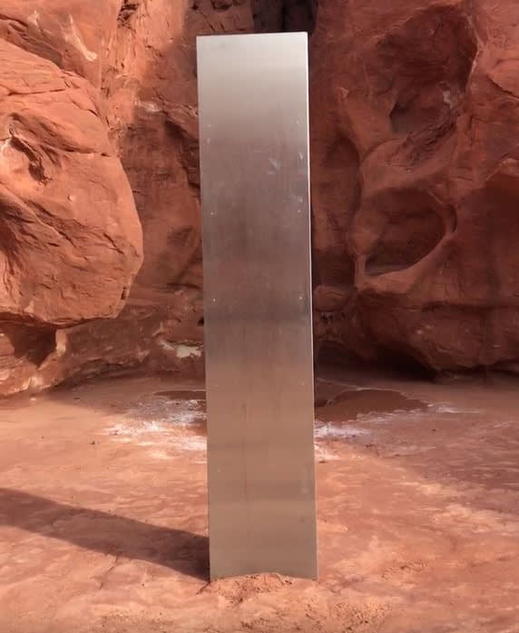 Mysterious metal monolith discovered in rural Utah
