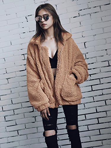 oversized faux sherpa jacket