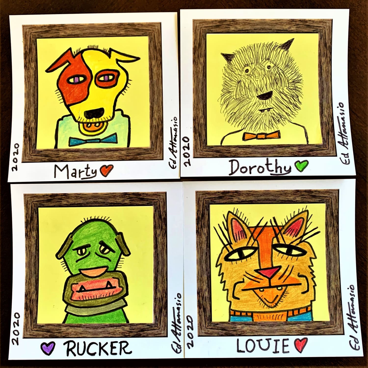 Post-it Portraits - ART ED GURU