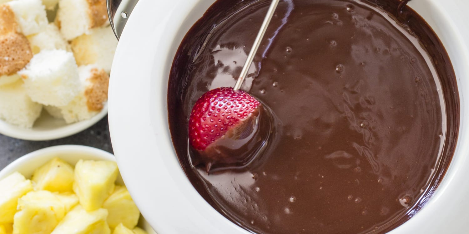 Spiced Homemade Chocolate Fondue Recipe