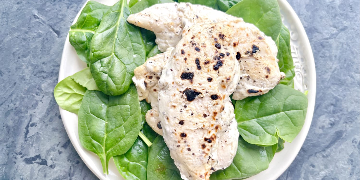 Make the most tender chicken breasts with this easy, yogurt-marinated version