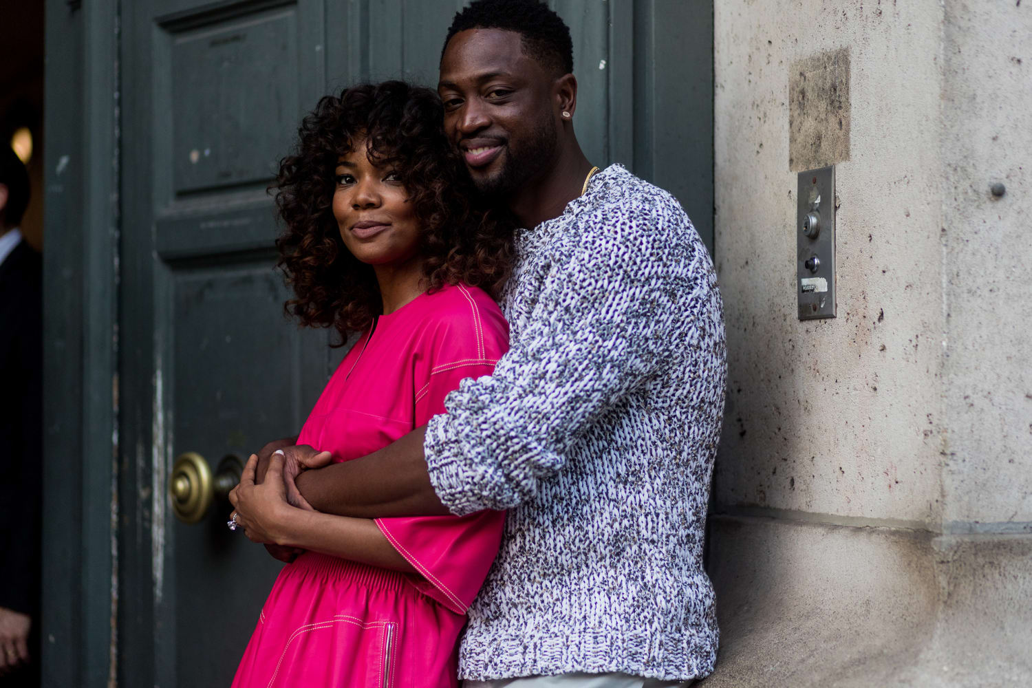 Dwyane Wade Shows Daughter Kaavia His Retired Jersey at Miami Heat