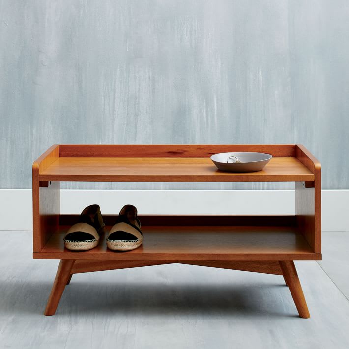 contemporary shoe storage bench