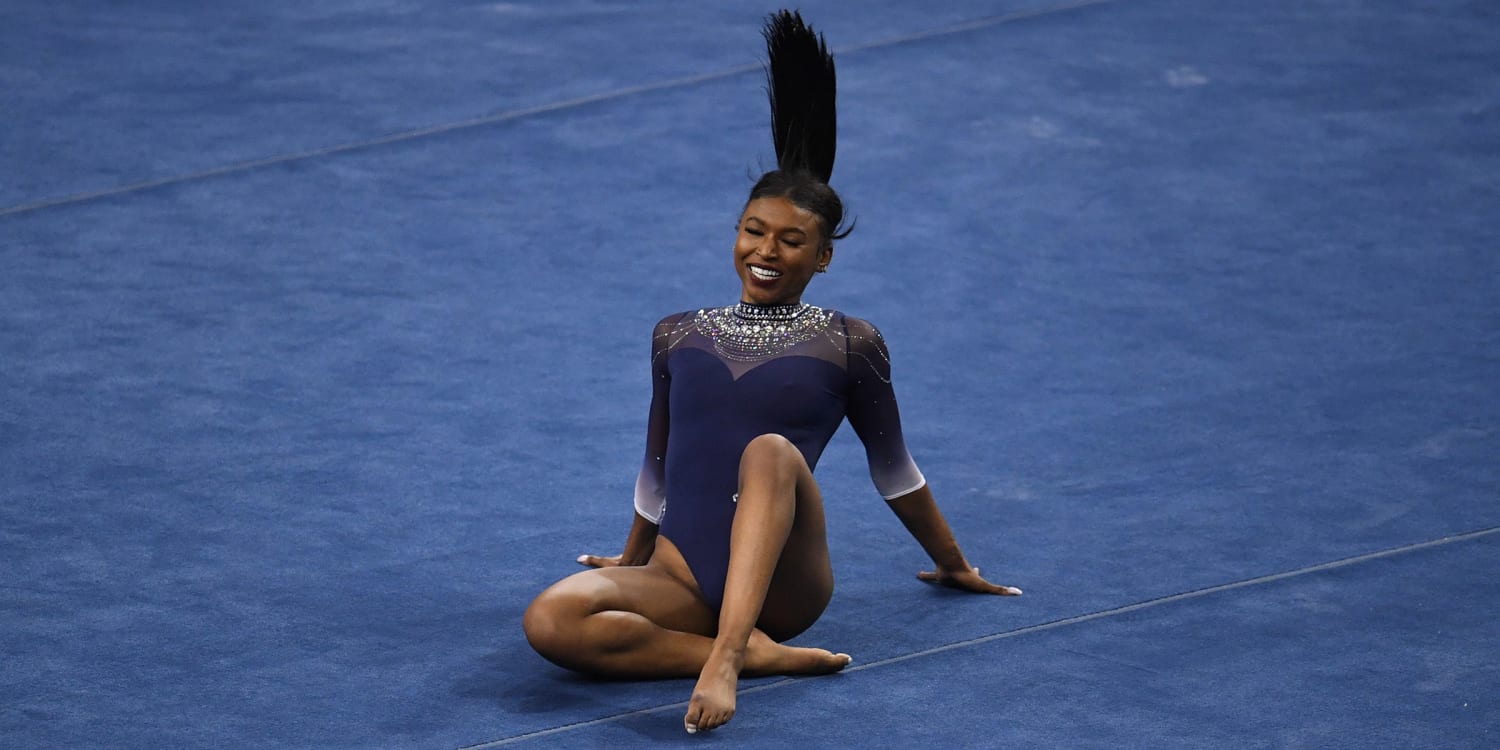 Watch Ucla Gymnast Nia Dennis Viral Routine Black Excellence