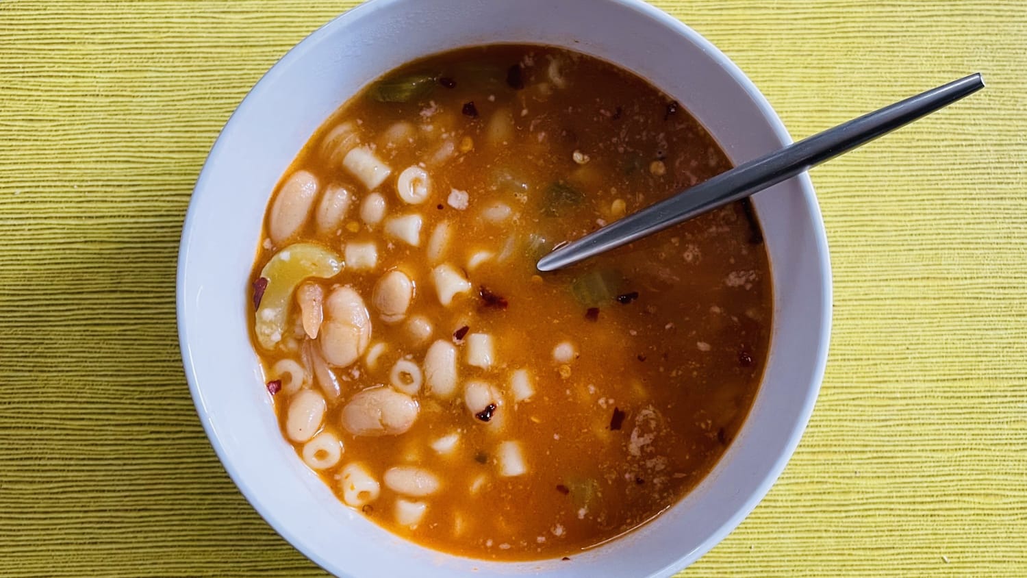 The best canned soup is Progresso's Macaroni and Bean